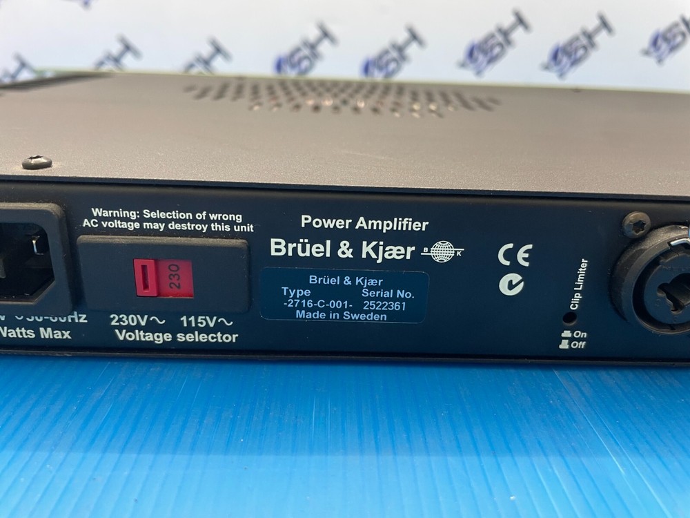BRUEL & KJAER Type 2716-C-001 : Audio power amplifier