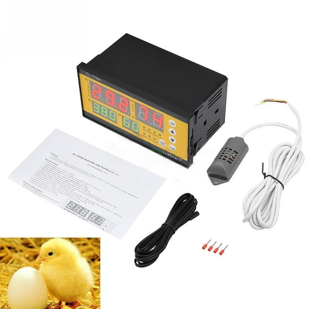 Automatic Egg Incubator with Dual Heating Digital Temperature Humidity Control