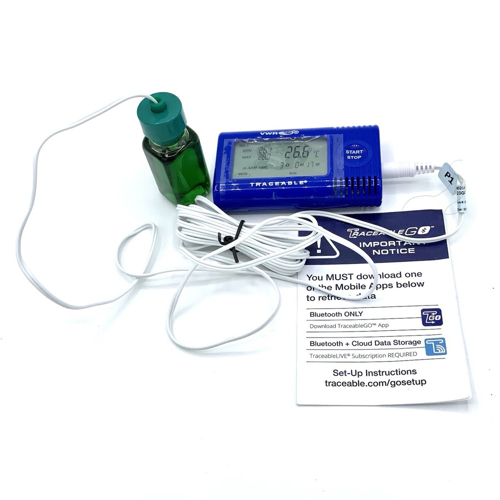 VWR® Traceable® Temperature Data Loggers External Sensor Freezer & Refrigerator