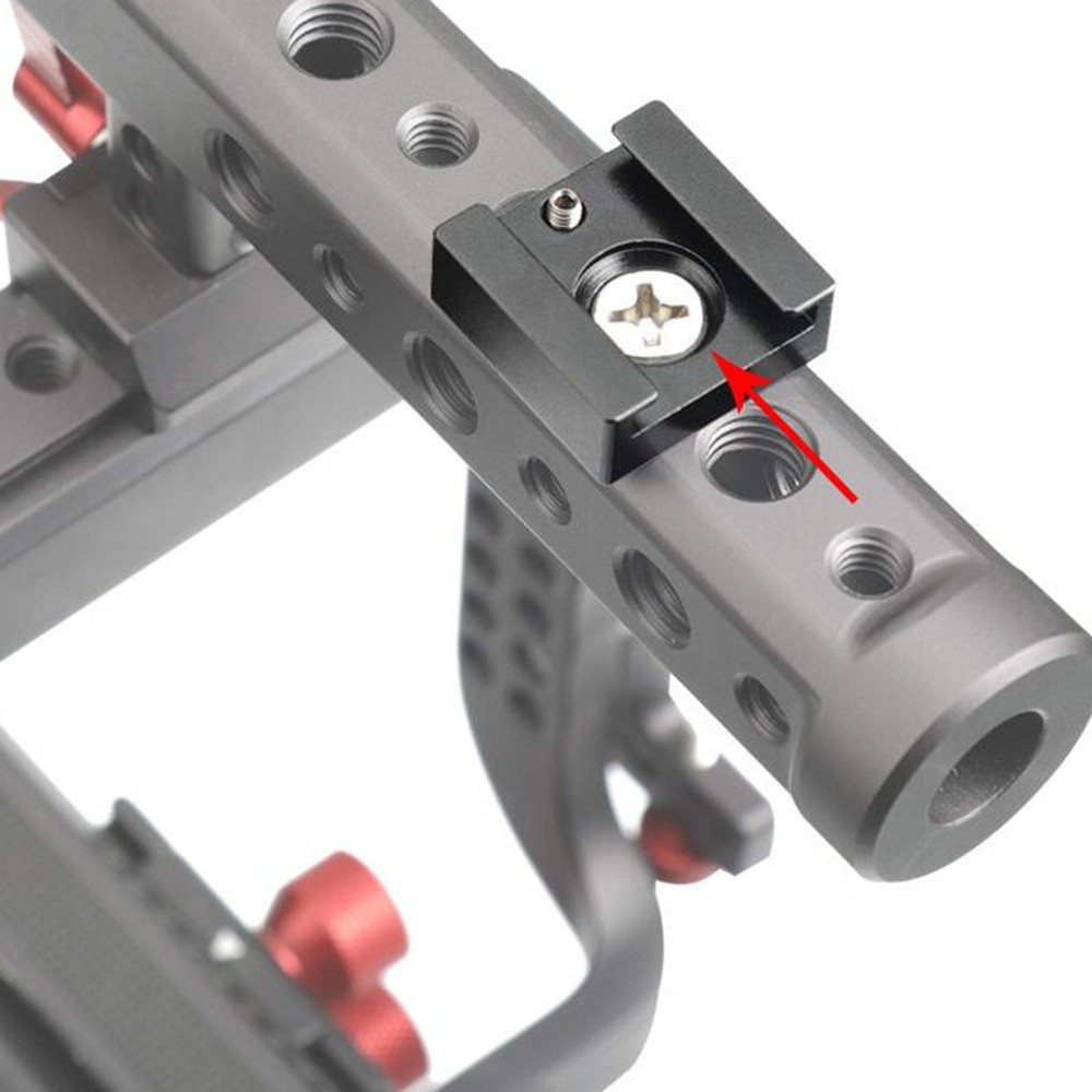 2 Pcs Camera Shoe Mount Adapter Multifunction Aluminum Alloy Cold Bracket