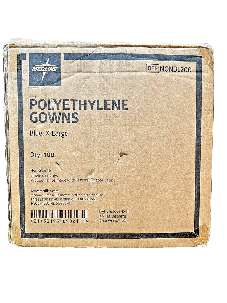 polyetheylene gowns