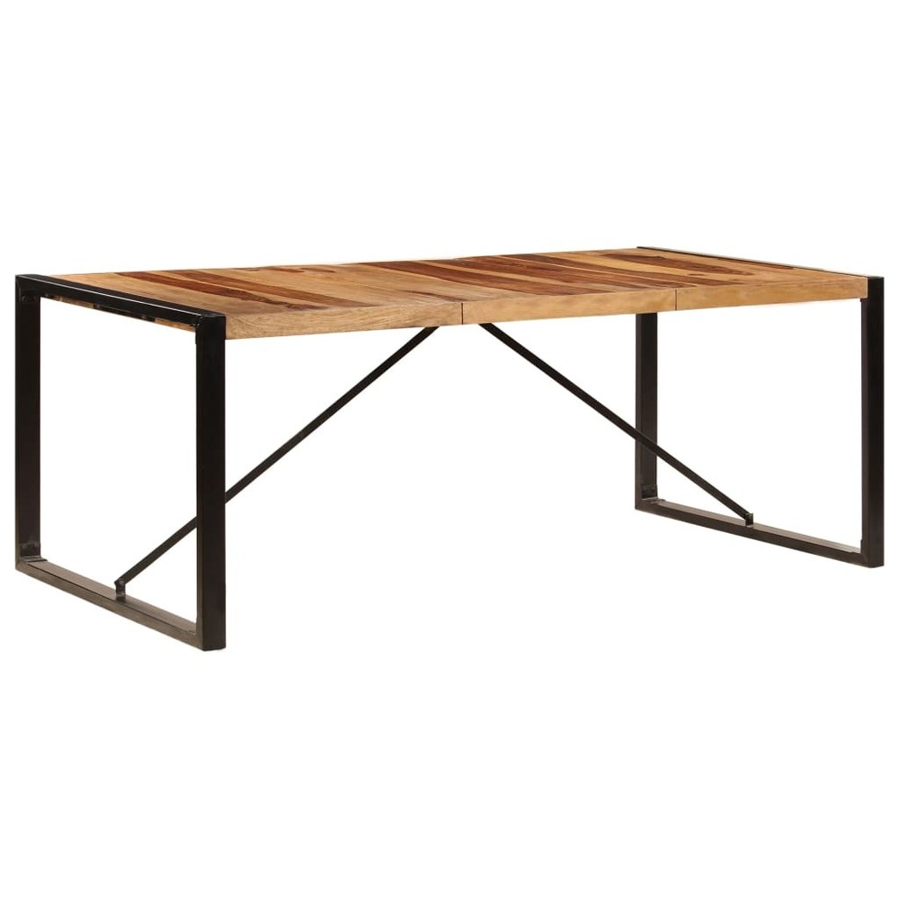 Dining Table Kitchen Table Dining Room Dinner Table Solid Acacia Wood vidaXL