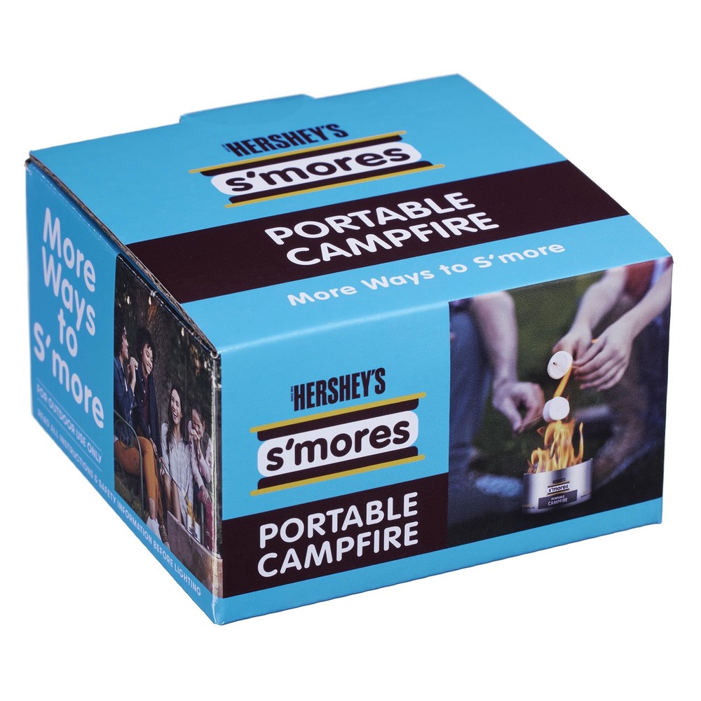 HERSHEY'S S'mores Portable Campfire Compact, Silver