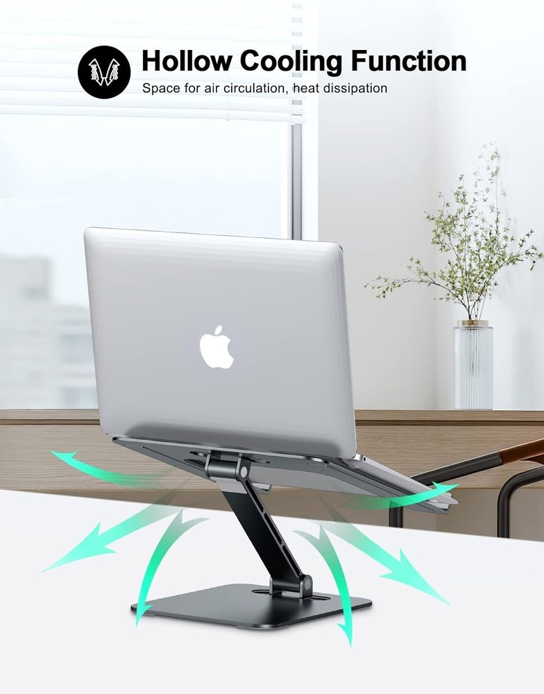 Foldable Laptop Stand, Height Adjustable Ergonomic Computer Stand for Gray