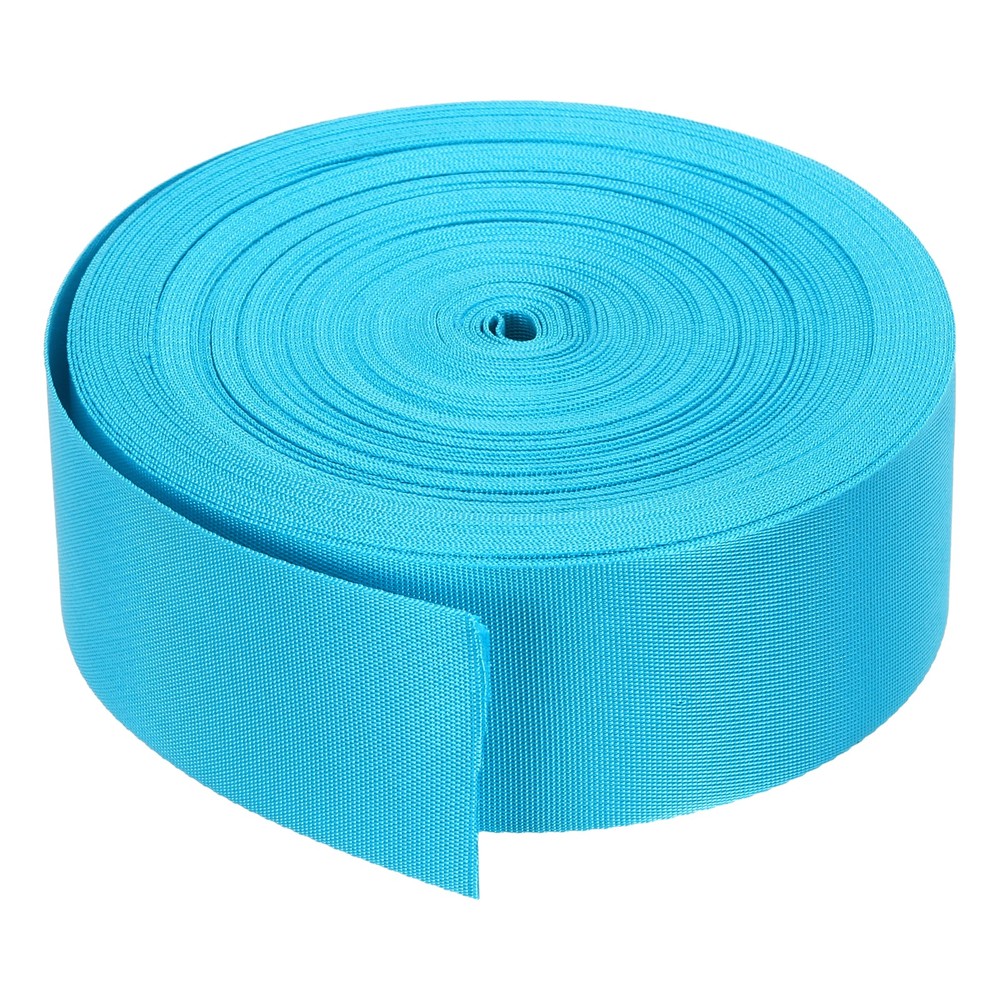 Flat Nylon Webbing Strap 2 Inch 25 Yards Deep Blue for Backpack