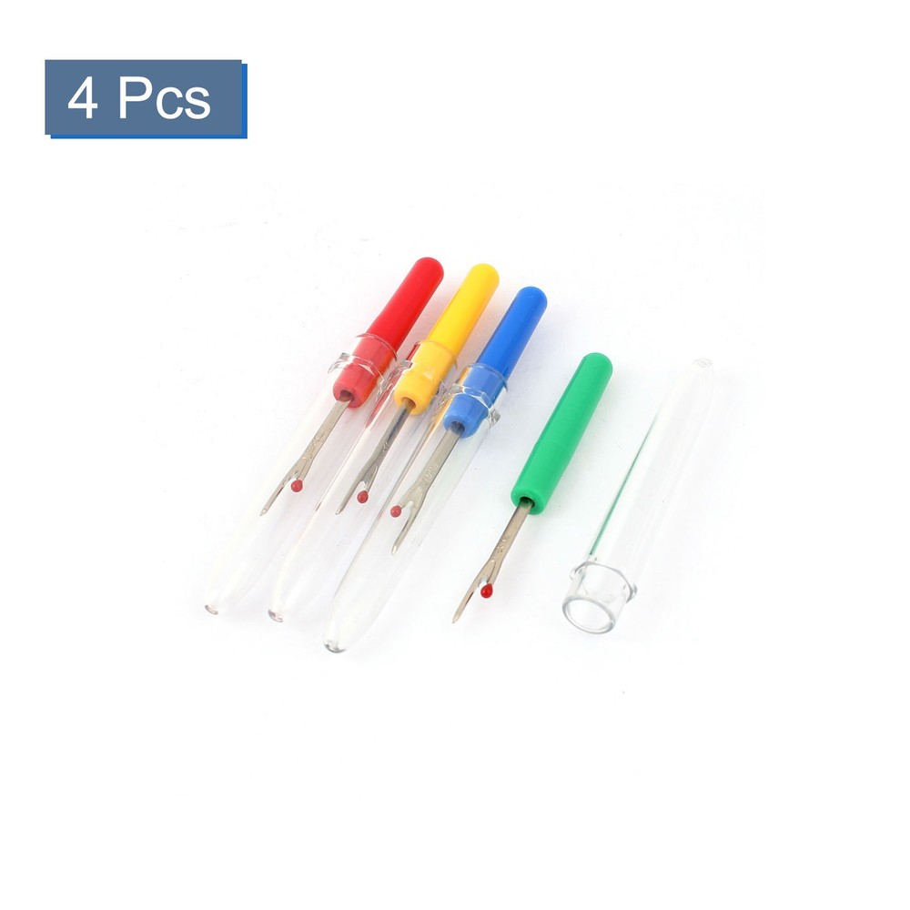 Plastic Handle Craft Thread Cutter Seam Stitch Unpicker Sewing Tool 4pack