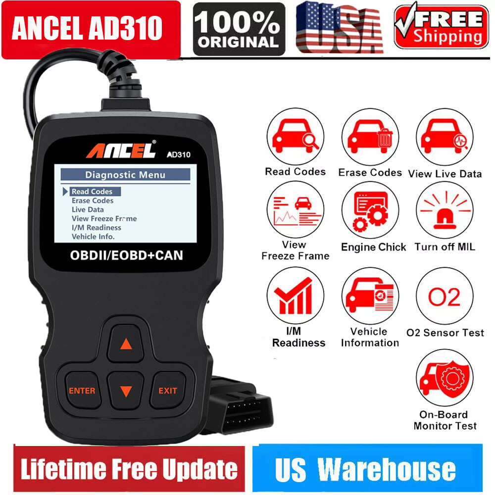 ANCEL AD310 OBD2 Scanner Car Engine Fault Diagnostic Tool Automotive Code Reader