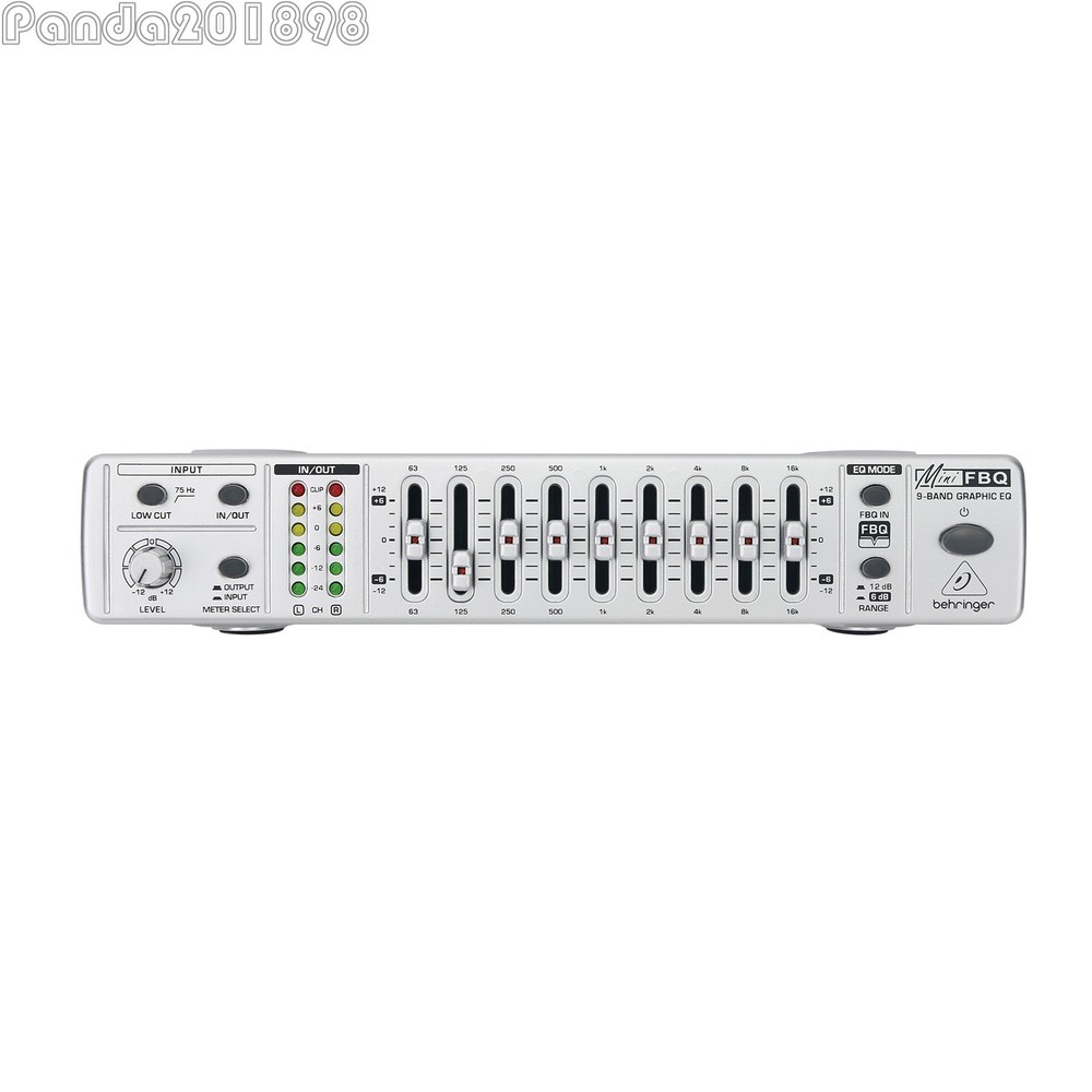 FBQ800 Ultra-compact 9-Band Graphic EQ Equalizer Audio Equalizer Processor