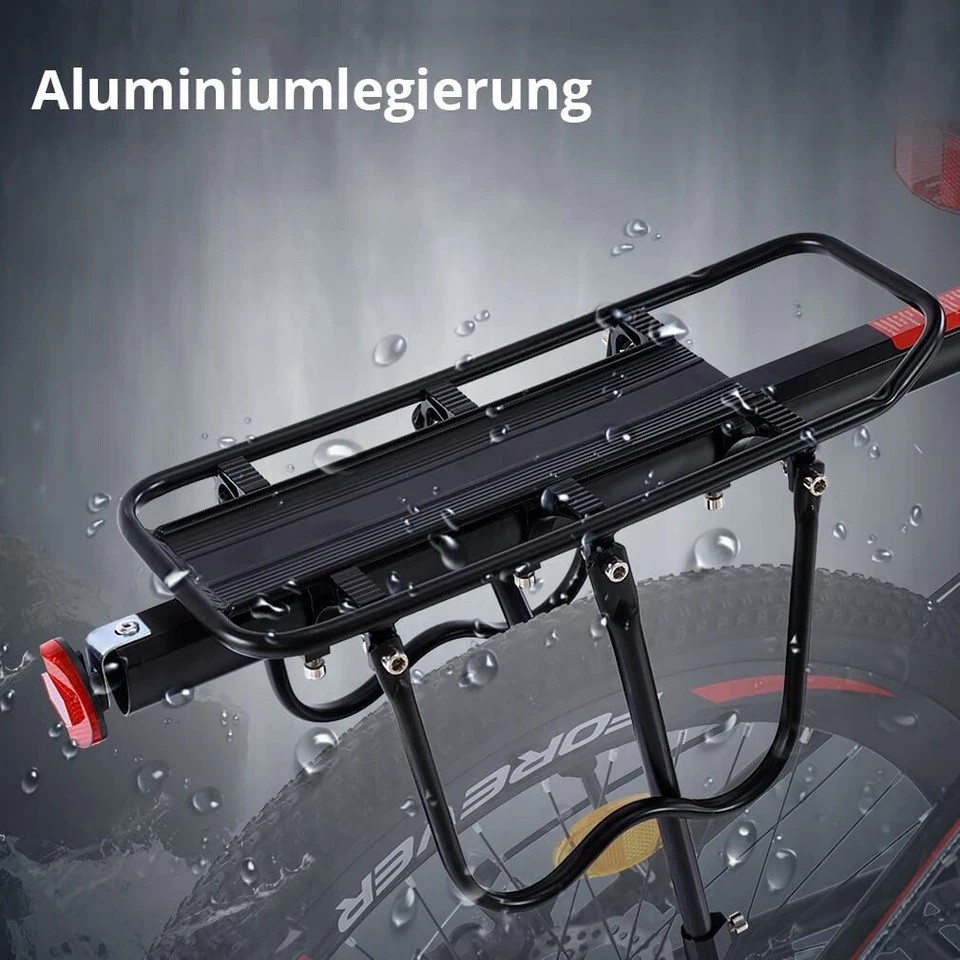 Rear Bike Rack Cargo Rack Alloy Luggage Carrier Bicycle 110 Lbs Capacity Holder