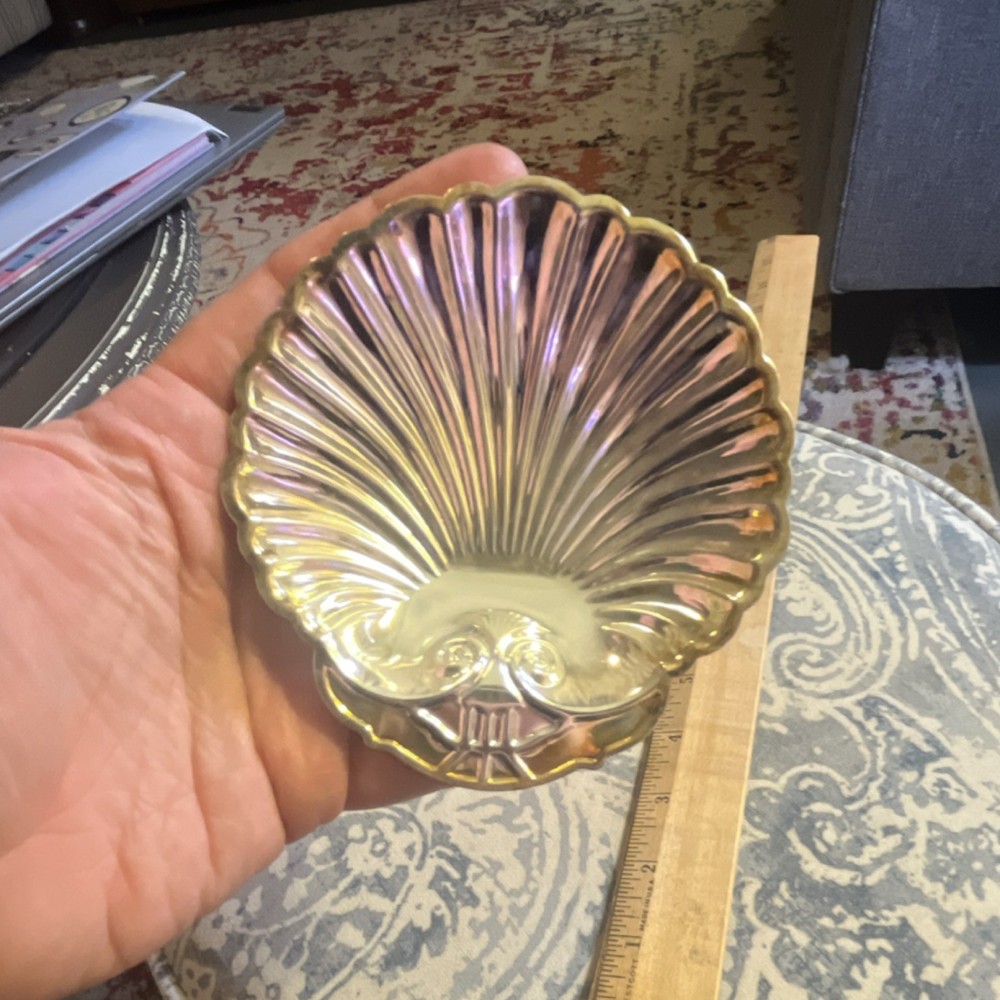 Old Hampshire Silversmiths Silver Plate Shell Tray Set, 2-Piece