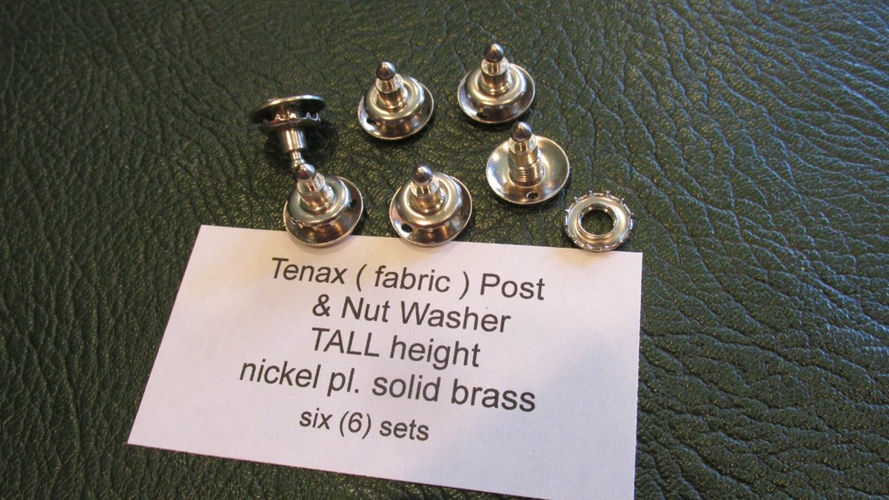 TENAX Pull FASTENER TALL Post & Nut (6) six sets Non rust convertible top NEW