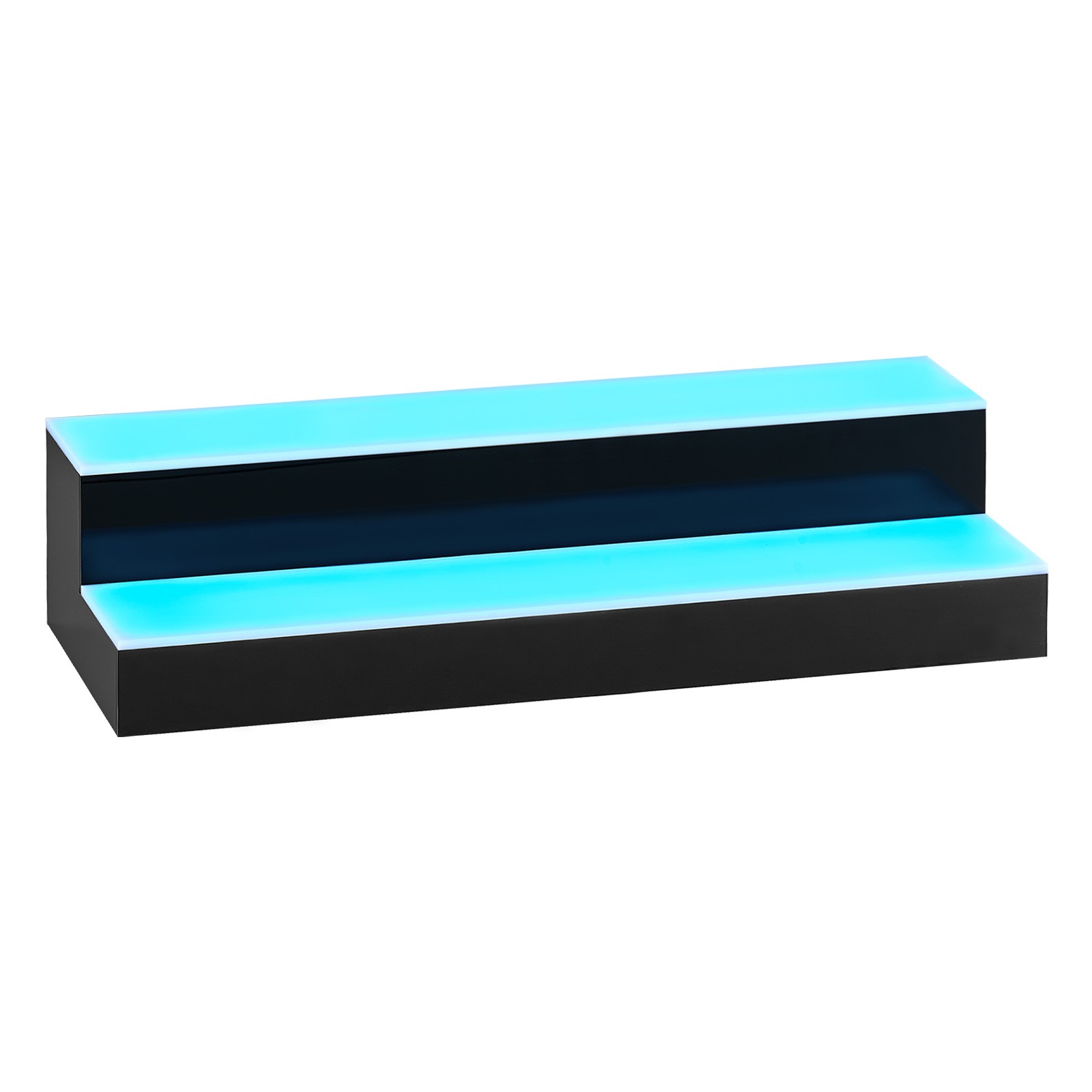 VEVOR LED Lighted Liquor Bottle Display 2 Tiers 20 Inches for 10 Bottles