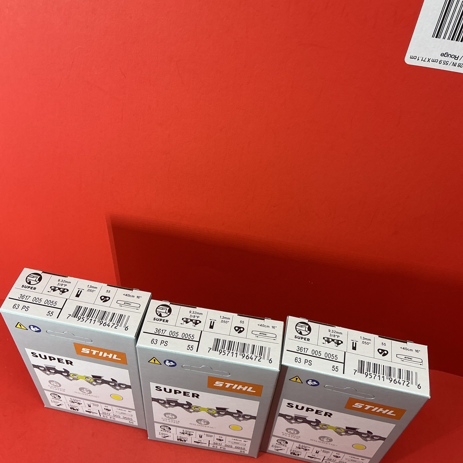 3pcs 63PS 55 STIHL NEW CHAINSAW CHAIN SAW 16 in. 3/8p .50 55 16” (36170050055)