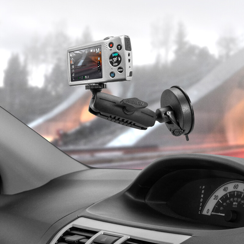 RM0801420 Arkon Robust Gel Suction Windshield Dash Mount for DSLR camera