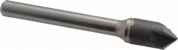 Hertel 3/8" Head Diam, 1/4" Shank, 3 Flute 90� Solid Carbide Countersink Brig...