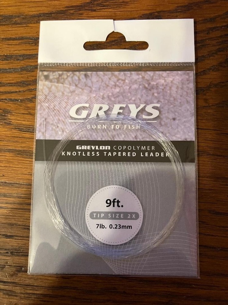 Greys Knotless Tappered Leader 9ft Various Sizes