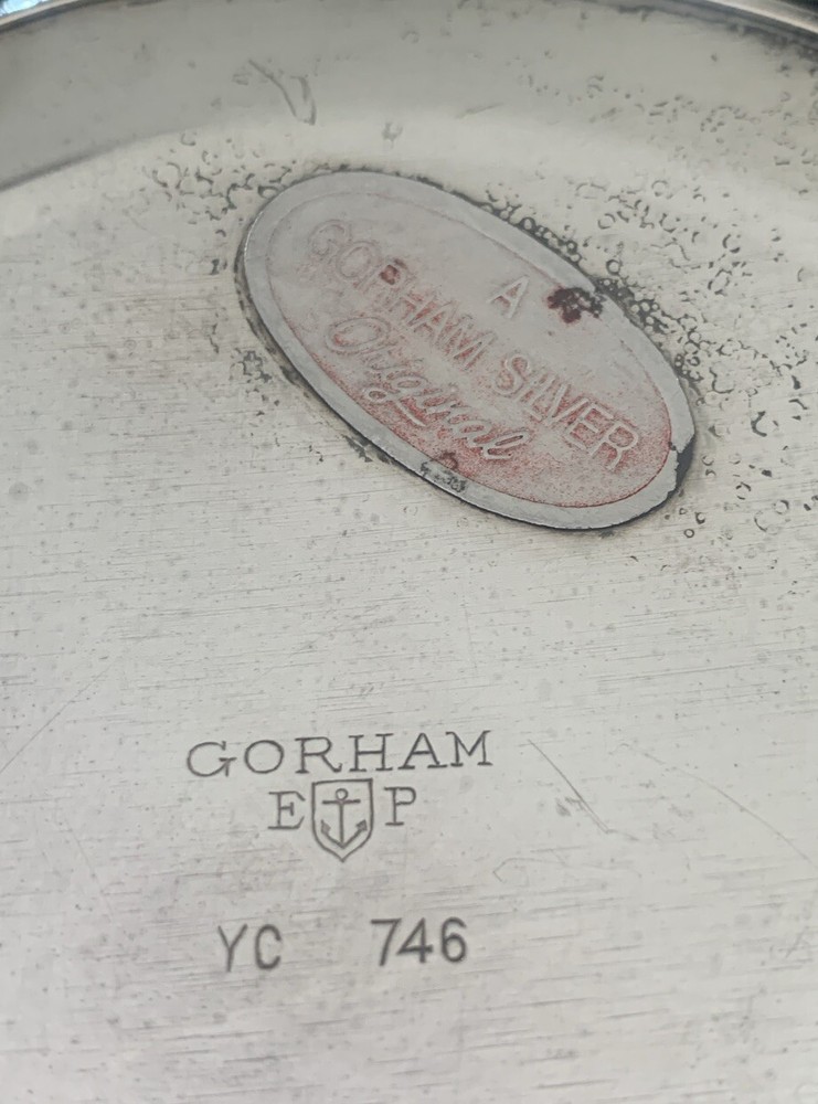 Vintage Gorham YC 746 Silverplated Hexagon Wire Fruit/Bread Basket