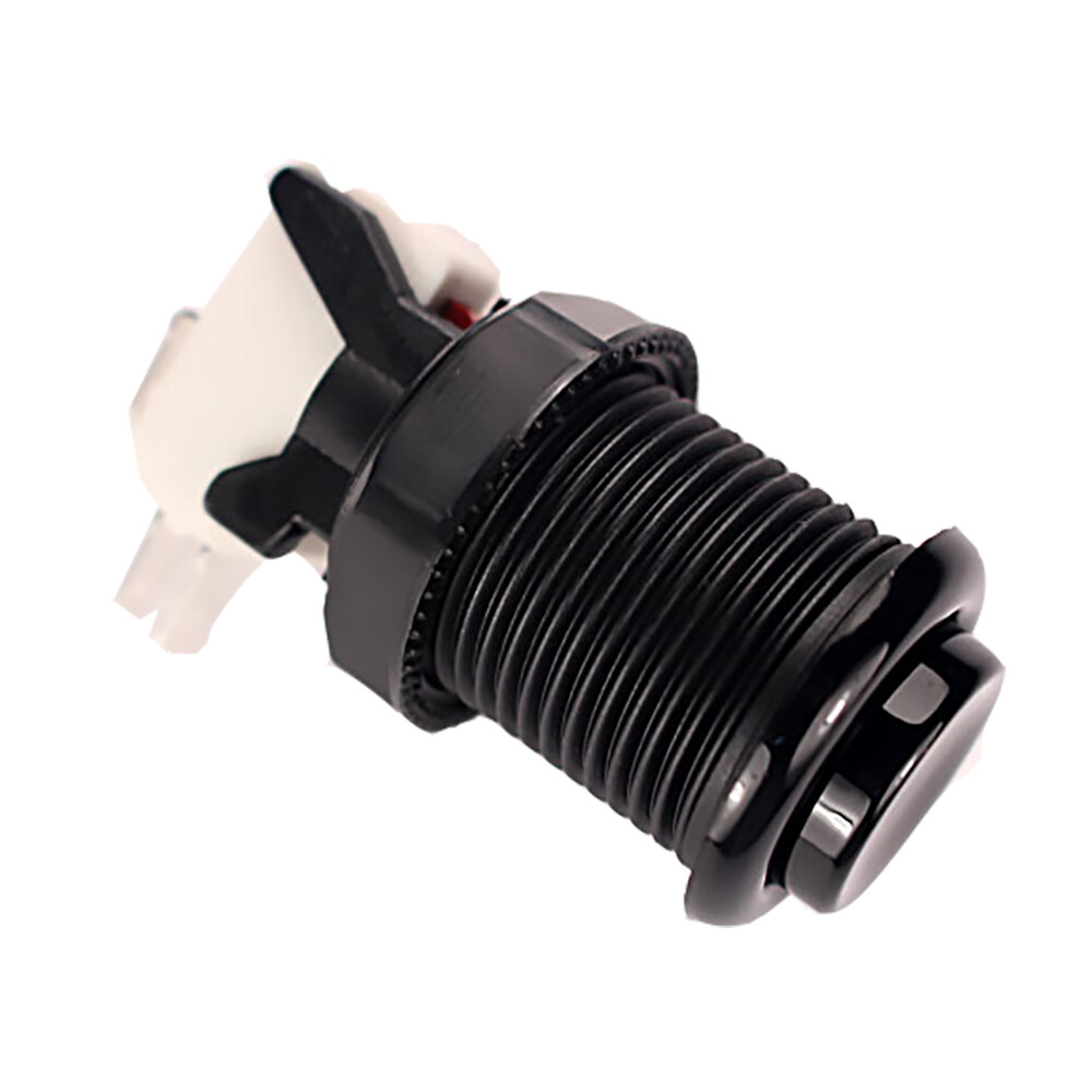 Black Arcade Pushbutton With Horizontal Microswitch