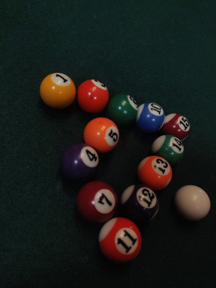 Mini Billiards Ball 1" 0.5oz #7 Single Ball