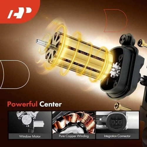 Power Window Regulator with Motor Compatible with Mitsubishi Front Driver Side