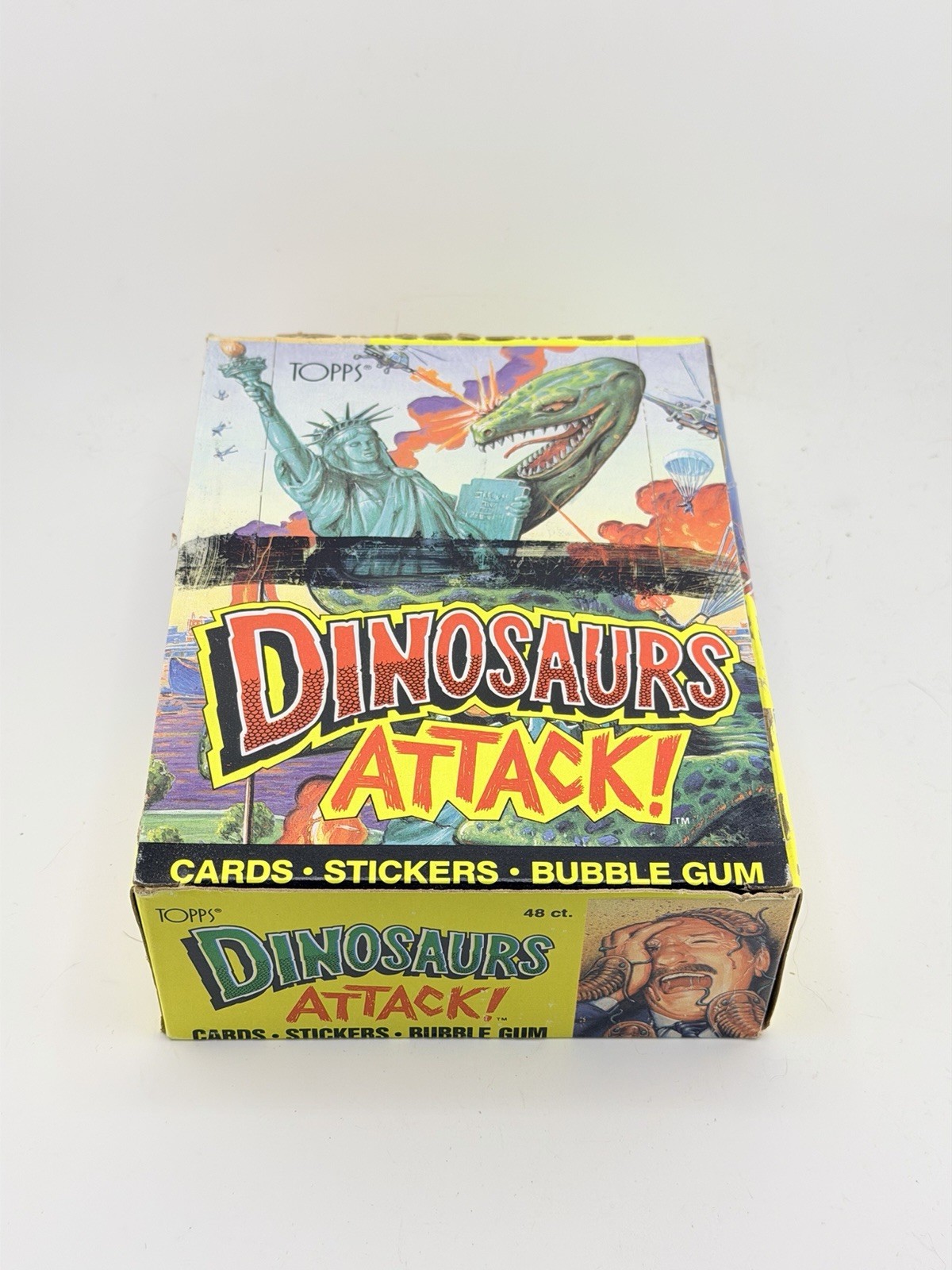 1988 Topps Dinosaurs Attack Sealed Wax Box 48 Packs As Shown