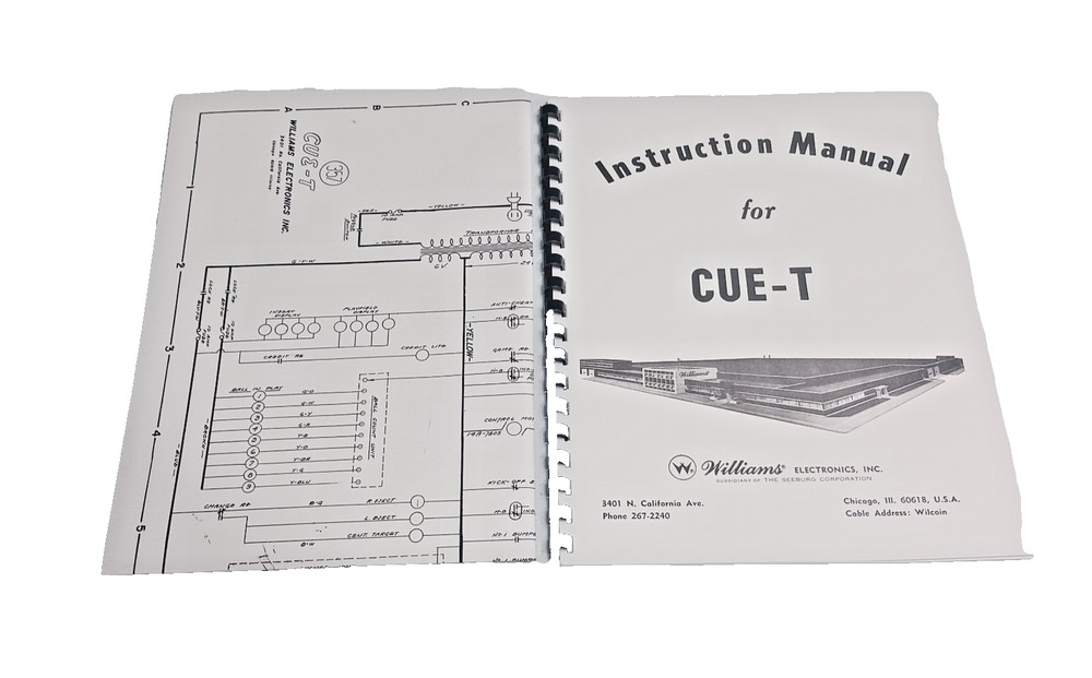 CUE T (WILLIAMS) Manual & Schematic