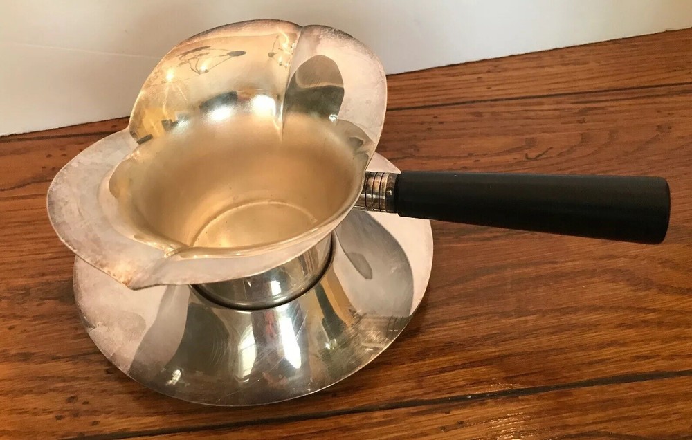 FB Rogers Silver co 1883 Double Sided Sauce Server No. 856 & Bottom Plate