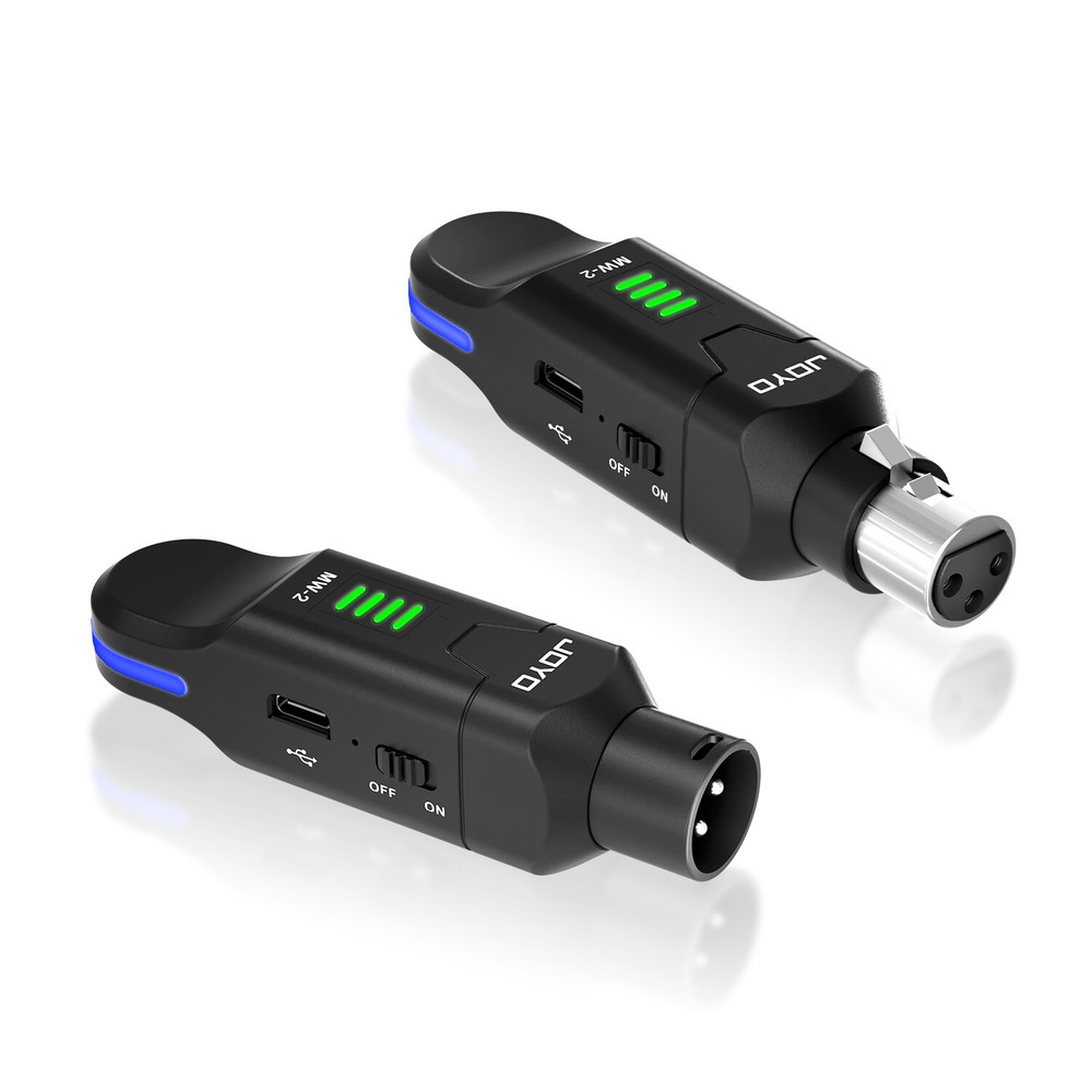 JOYO 2.4GHz Wireless Microphone System 4 Channel Transmitter & Receiver Dynamic