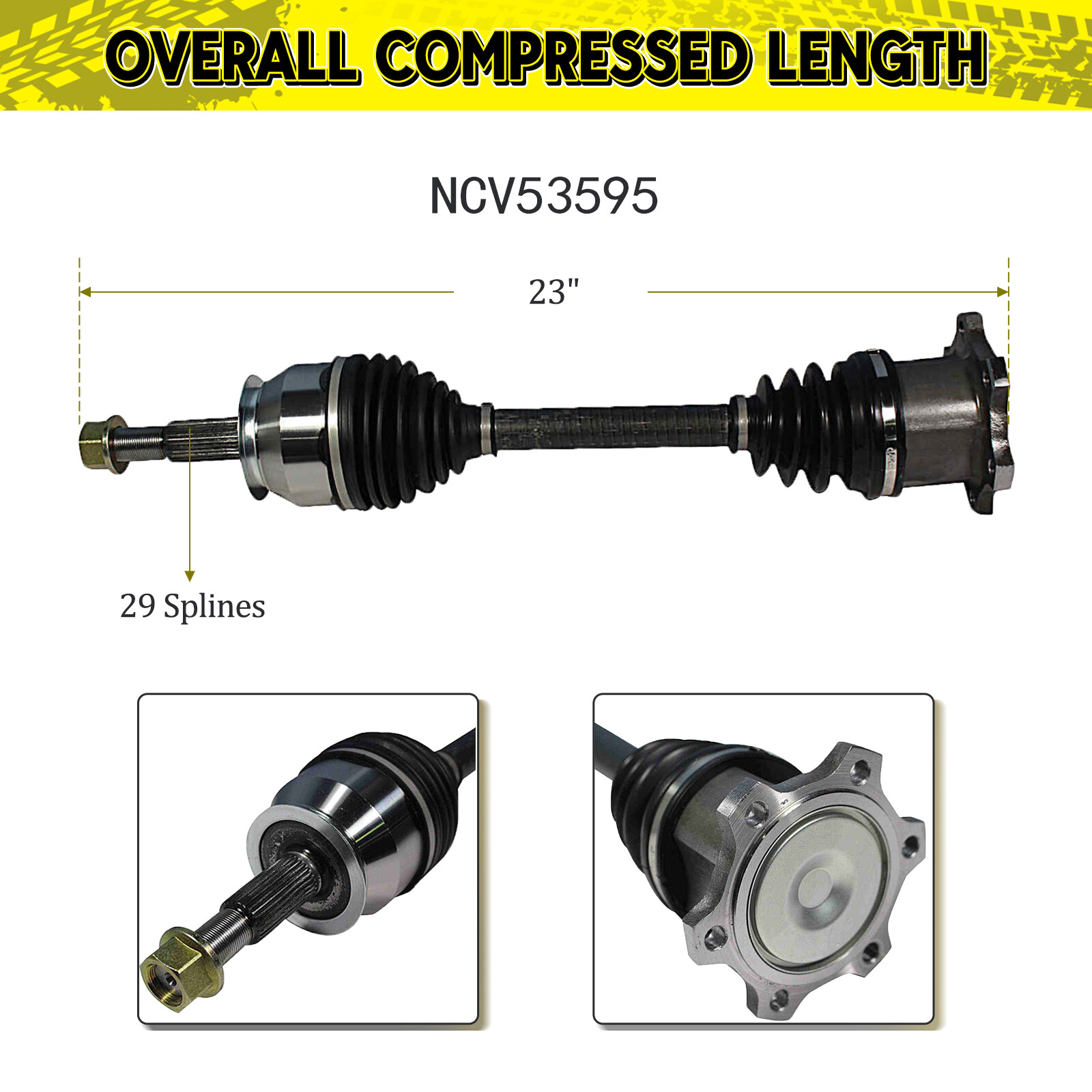Front Pair CV Axle Joint Shaft Assembly for Nissan Titan Armada QX56 5.6L V8 4WD