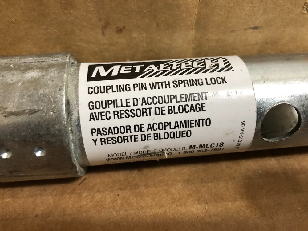 METALTECH M-MLC1S Scaffold Coupling Pin,Steel,Galvanized
