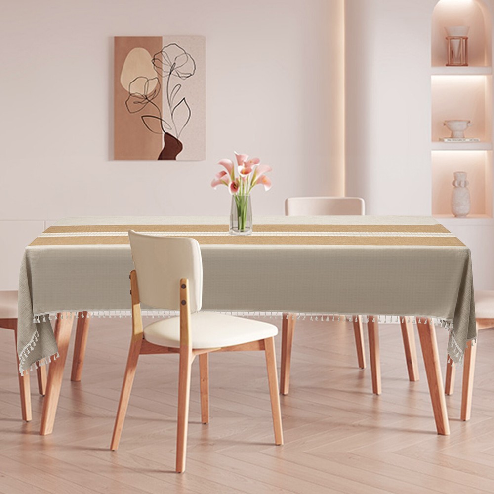 Rectangle?Table?Cloths Rustic?Tablecloth Table?Cover Waterproof 140*300cm NEW