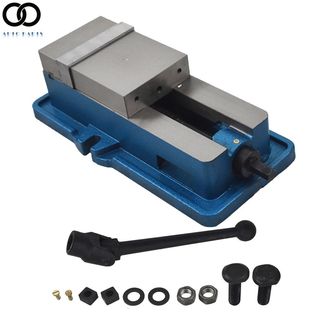 4" Lockdown CNC Milling Machine Vise Clamping Vice Precision Without Base