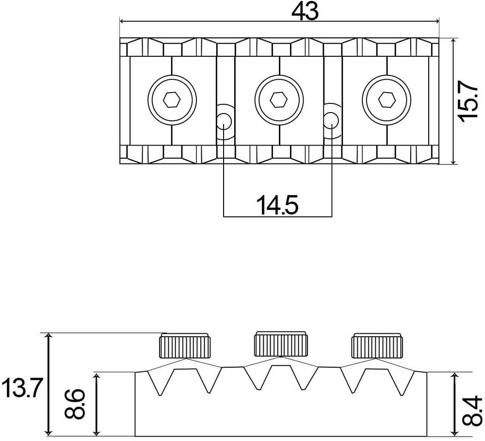 Floyd Rose Licensed Tremolo System - Double Locking Bridge - Full Kit - Chrome