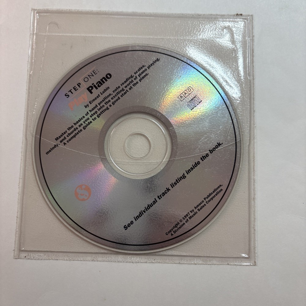 Step One Play Piano Includes CD