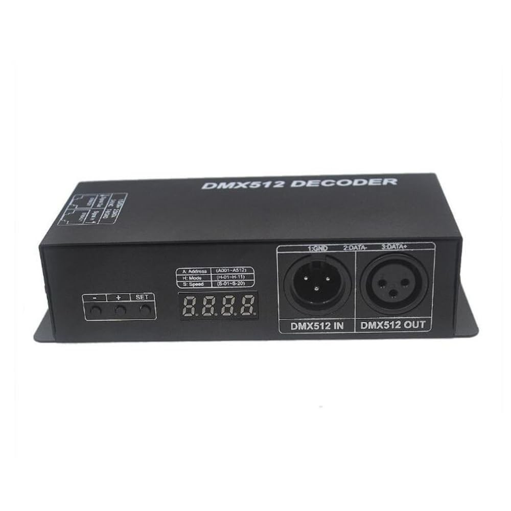 LED RGB/RGBW Digital Display Decoder Controller High Power 4 Channel 8A/CH, D...