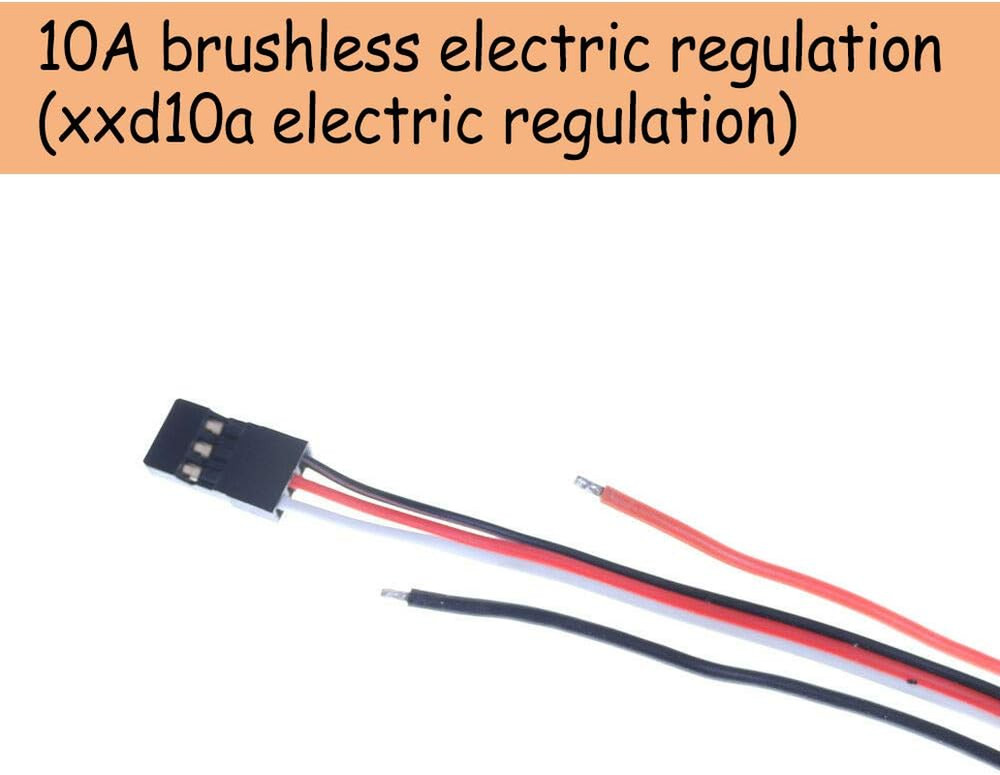 1Pcs 10A Brushless ESC Speed Controller with 1A BEC for RC Airplane
