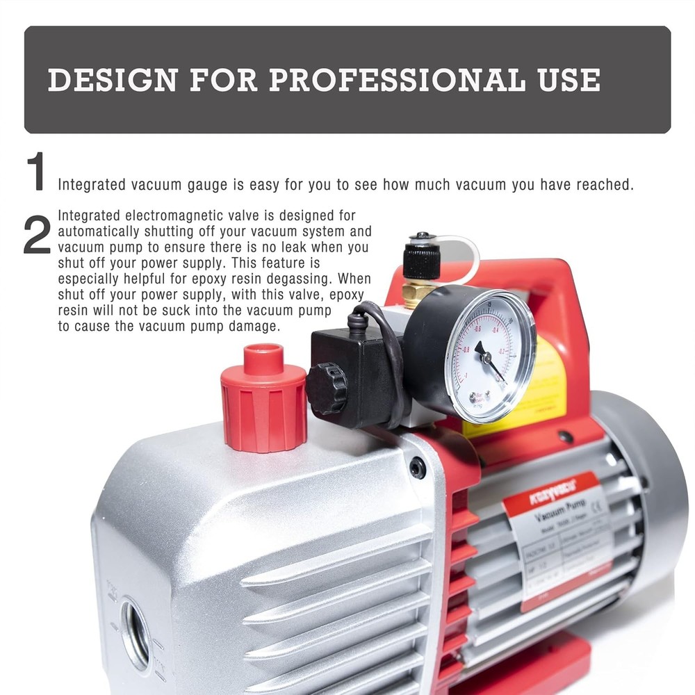 Dual-Stage Vacuum Pump for HVAC/Auto AC - 500P