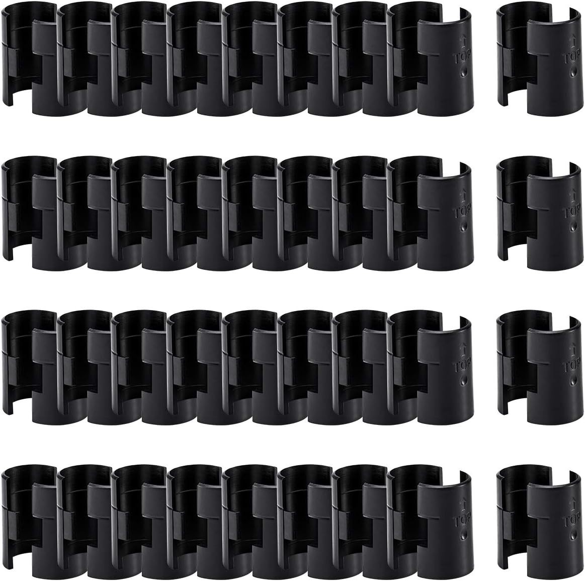 Wire Shelf Clips,40-Packs Shelving Lock Clips for 1" Post-...