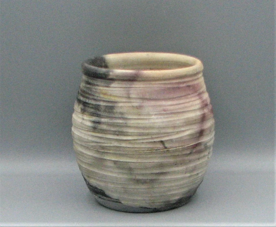 Swirled Pit Fired Decorative Ceramic Pot #2132 Free Shipping