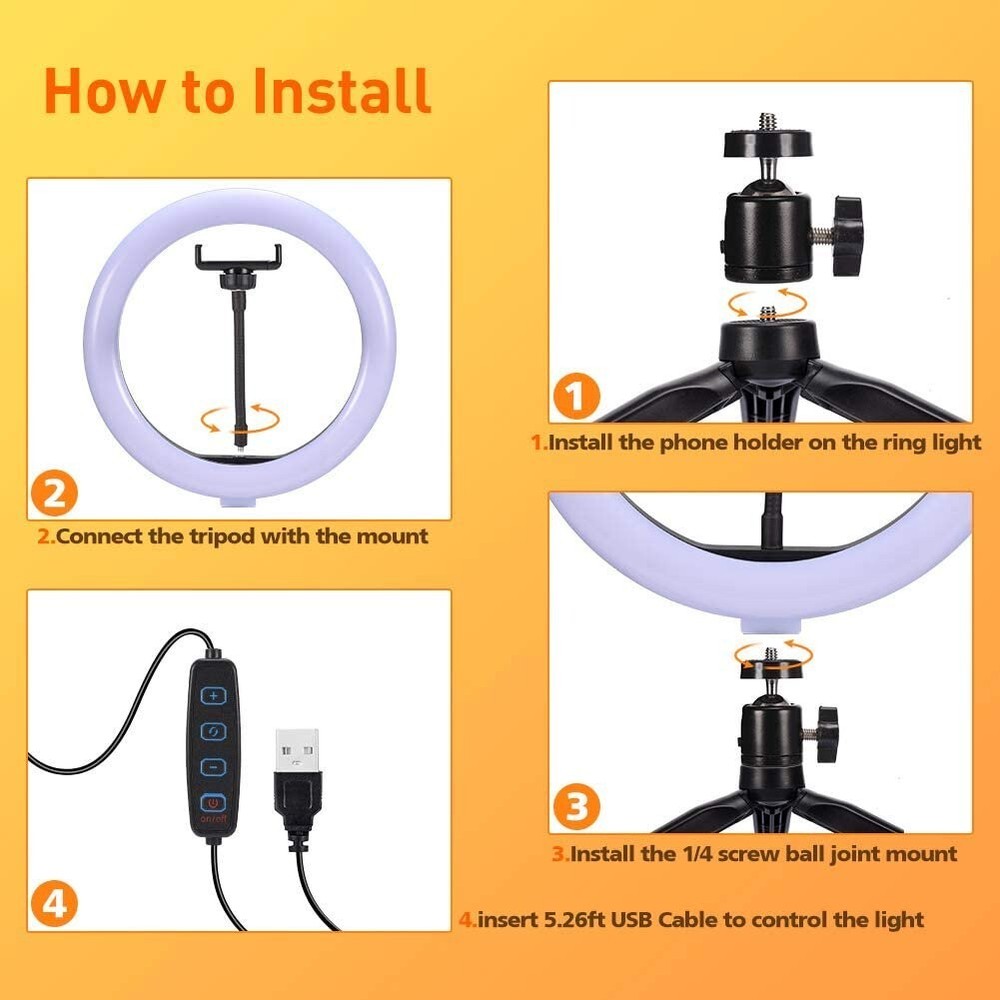 Live Streaming and Beauty LED Ring Light