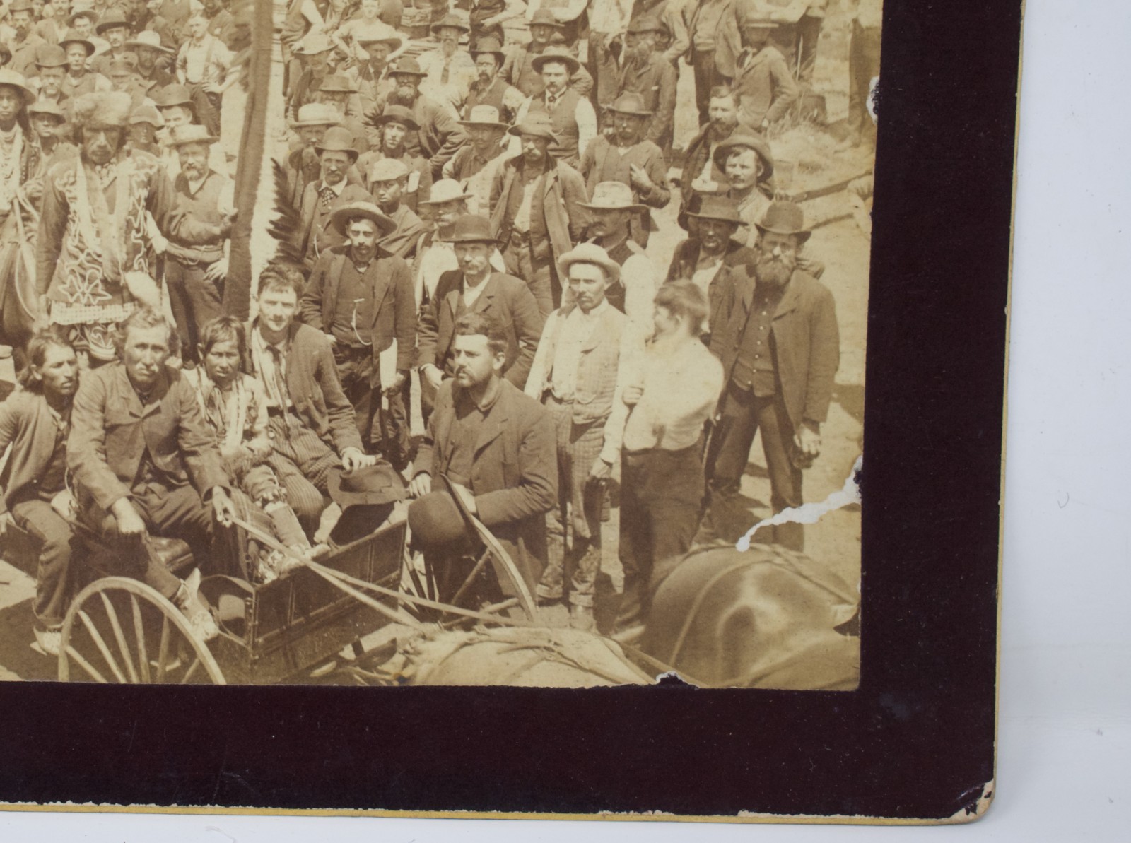 Guthrie, Indian Territory (Oklahoma) 1889 Land Rush Albumen Silver Print Photo