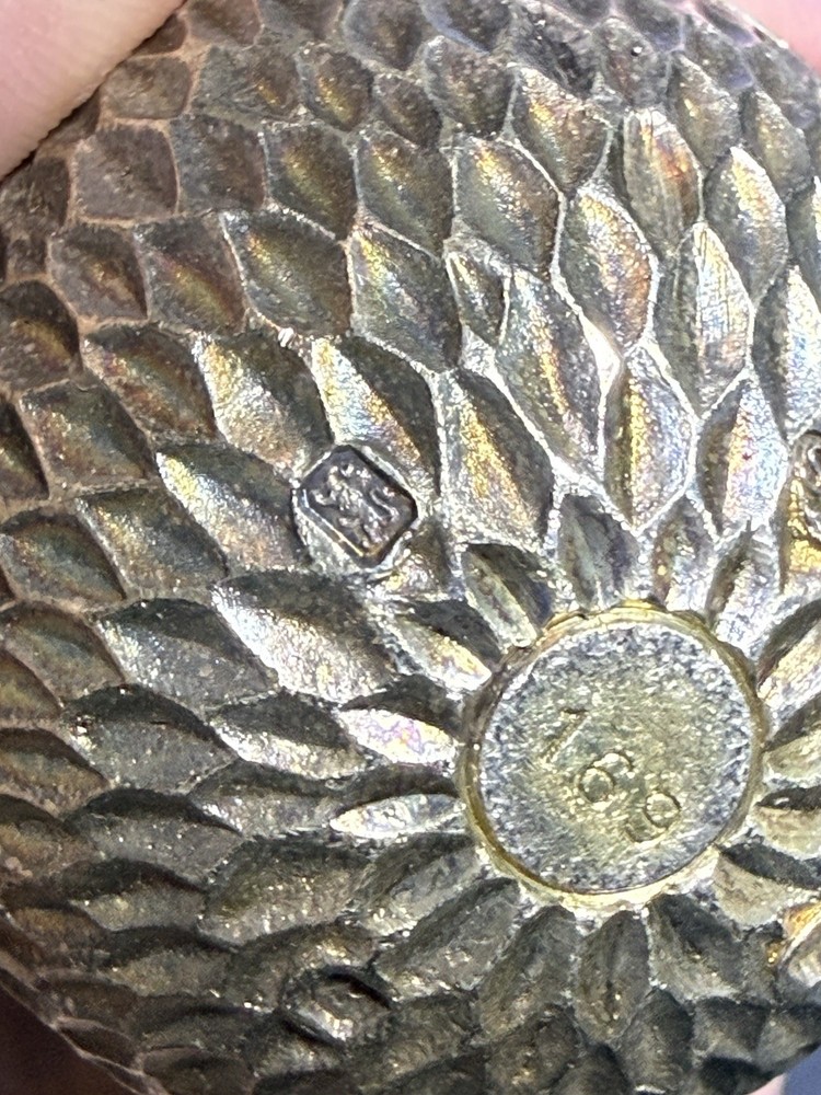 Stuart Devlin Limited Edition Silver Gilt Bird Egg Trinket Box #169