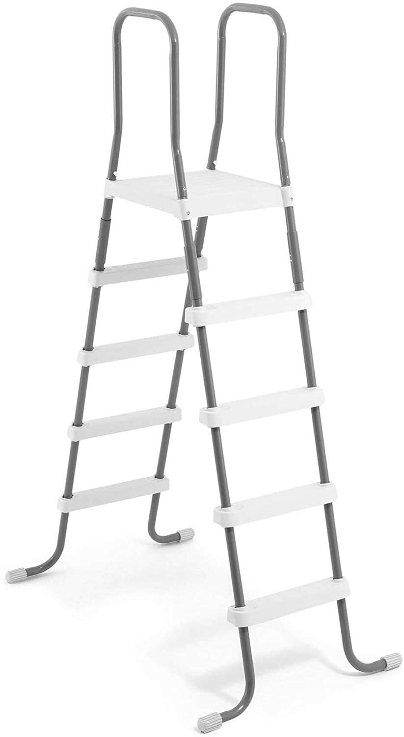 Intex 28067E Above Ground 52" Wall Steel Frame Swimming Pool Entry Ladder