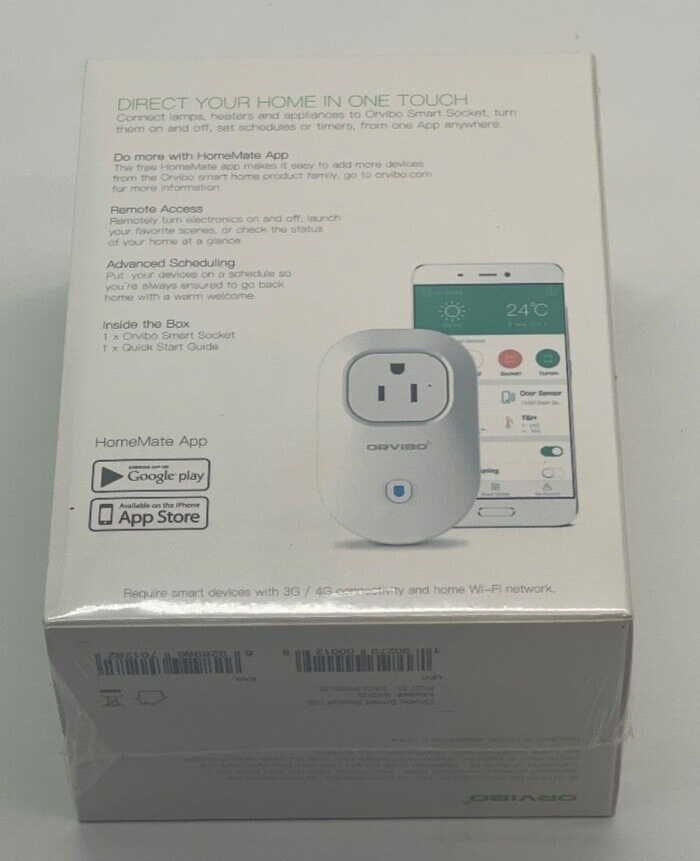 Orvibo WiFi Smart Socket S25US *NEW SEALED*