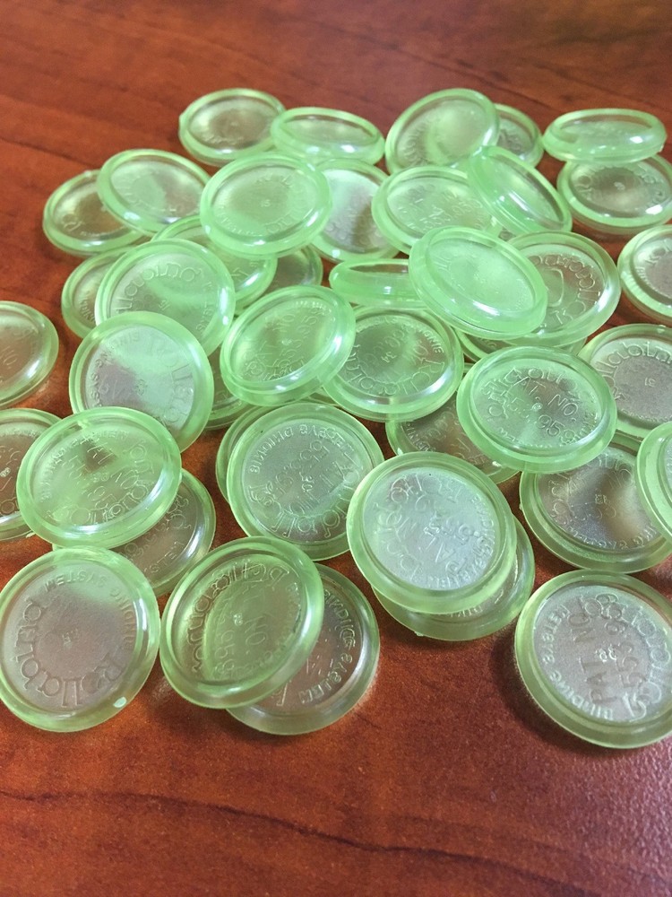 7/8 Inch Binding Disc Pack Of 50 Translucent Green