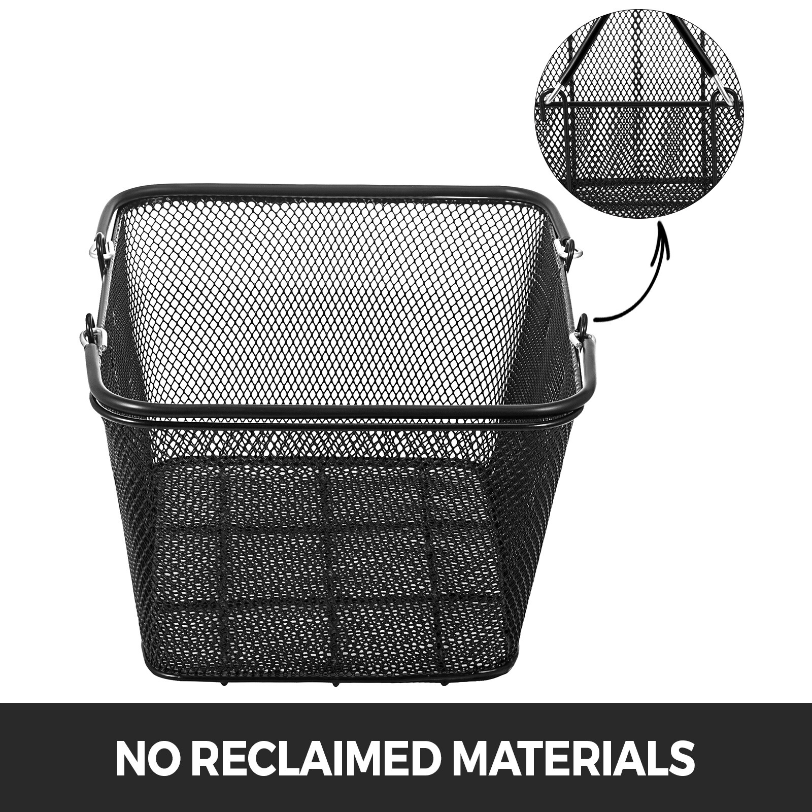 VEVOR Mesh Shopping Baskets with Handles Metal Shopping Basket 12PCS Portable