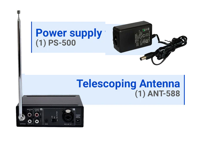 Enersound T-588 2-Watt Stereo FM Broadcast Transmitter (88-108MHz)