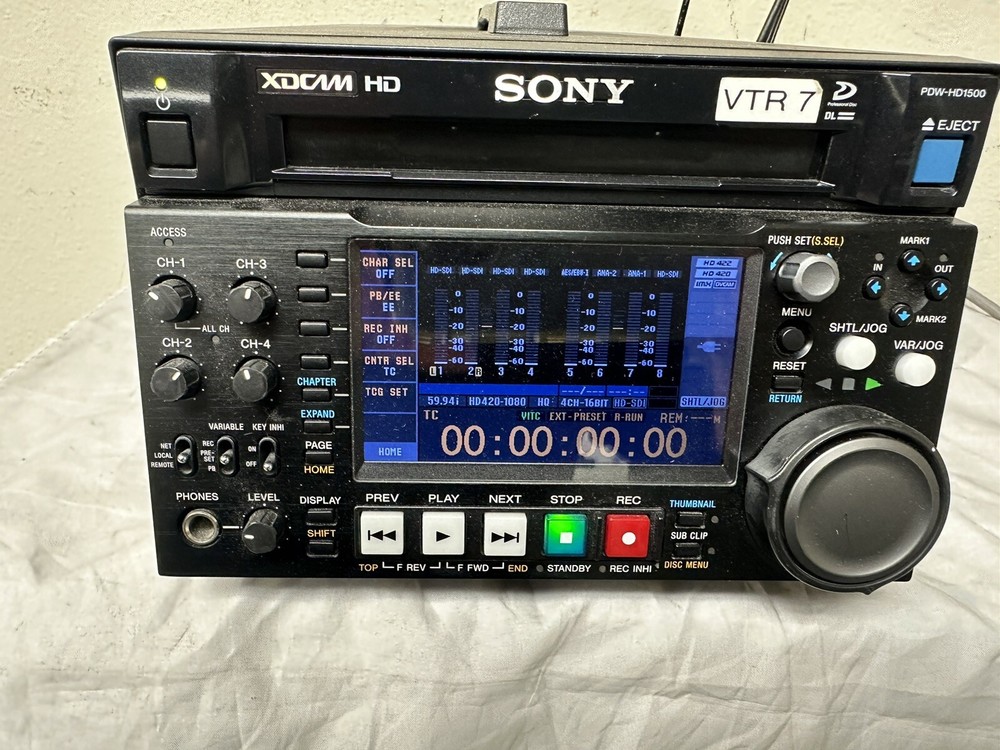 Sony PDW-HD1500 XD Cam HD Recorder