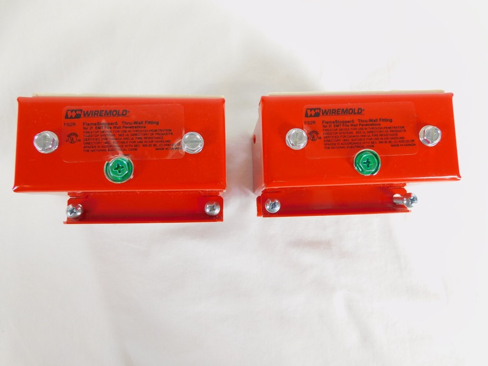 FS2R-RED EMT Firestop Conduit Fitting Wiremold FS EMT Rectangular, 2"