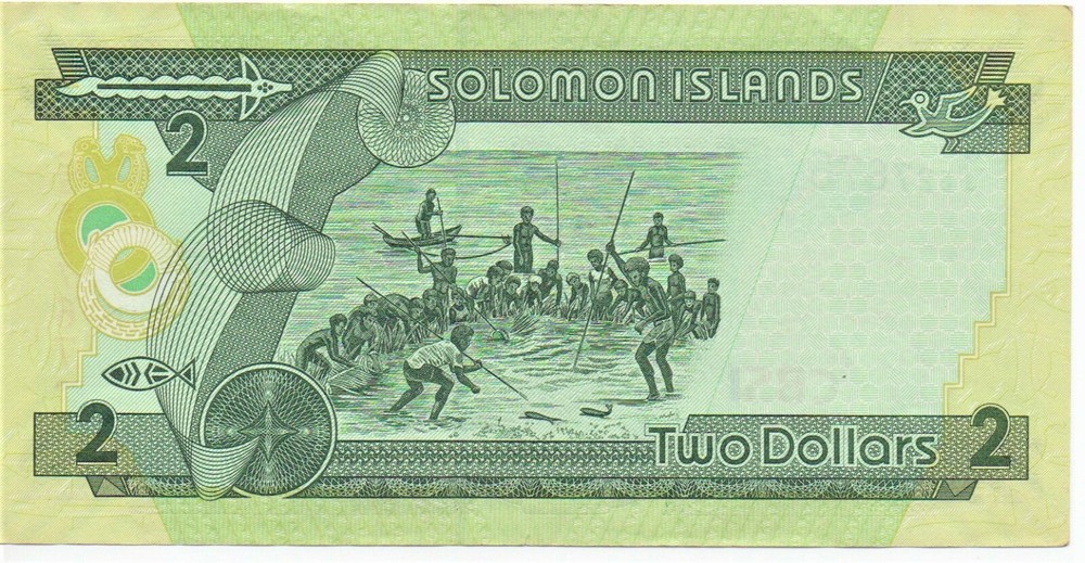 Solomon Islands No Date Banknote 2 Dollars As Pictured UNC